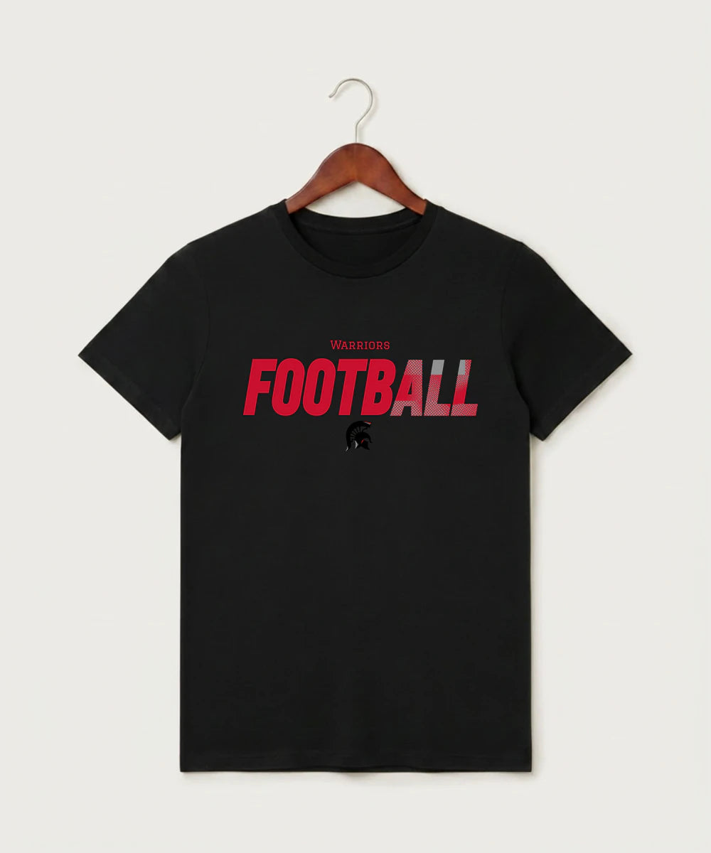 Bold High School Football (Boys) - Black T-Shirt - Full Front