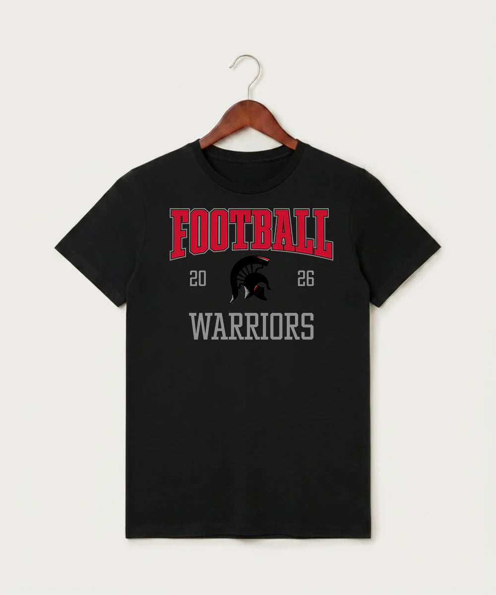 Bold High School Football (Boys) - Black T-Shirt - Full Front