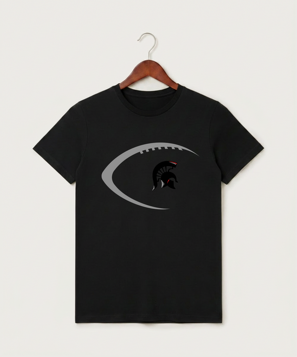 Bold High School Football (Boys) - Black T-Shirt - Full Front