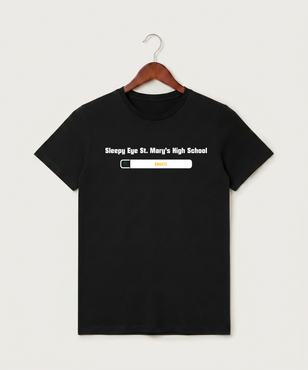 Sleepy Eye St. Mary's High School Athletics - Black T-Shirt - Full Front