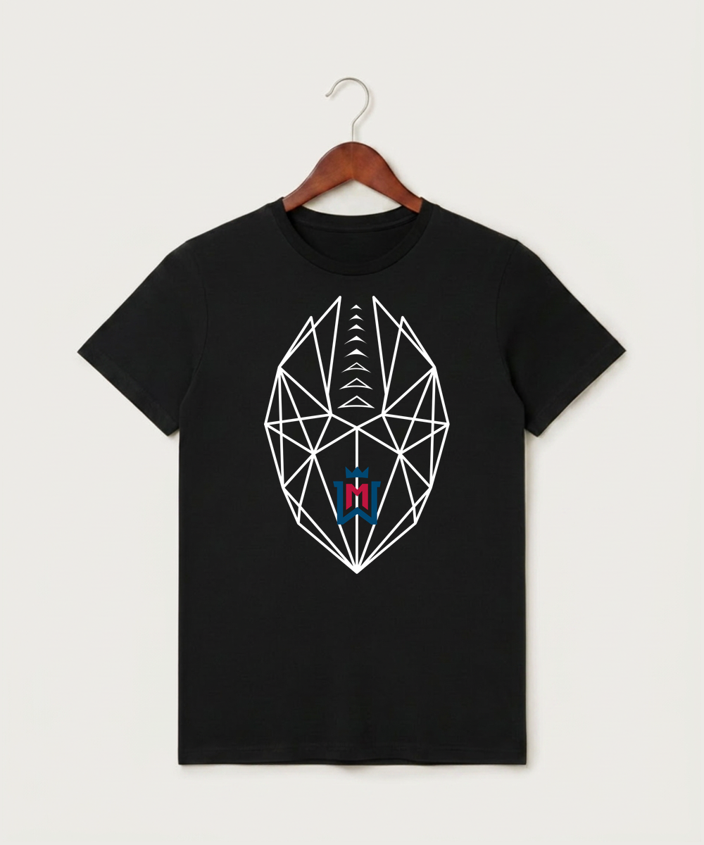 Watertown Mayer High School Football (Boys) - Black T-Shirt - Full Front