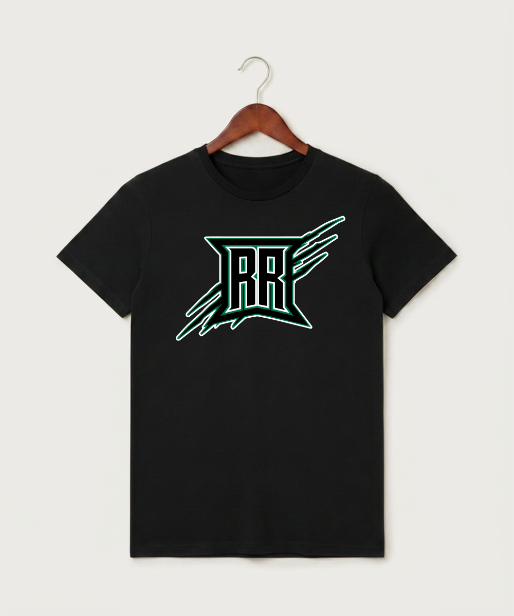 Rock Ridge High School Football (Boys) - Black T-Shirt - Full Front
