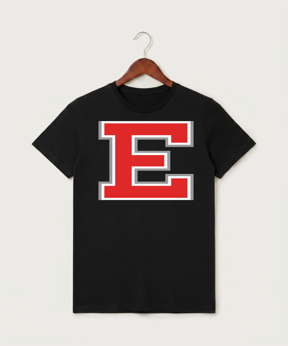Duluth East High School Football (Boys) - Black T-Shirt - Full Front