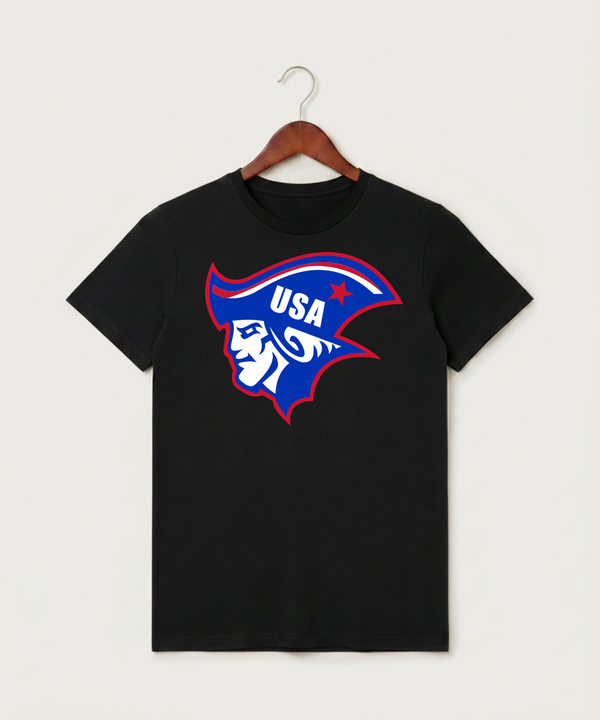Upsala High School Football (Boys) - Black T-Shirt - Full Front