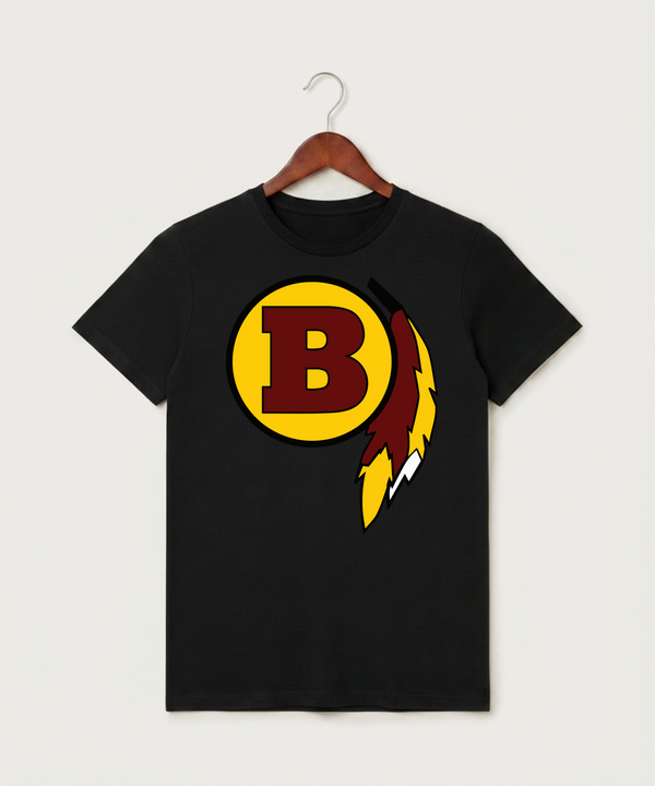 Benson High School Football (Boys) - Black T-Shirt - Full Front