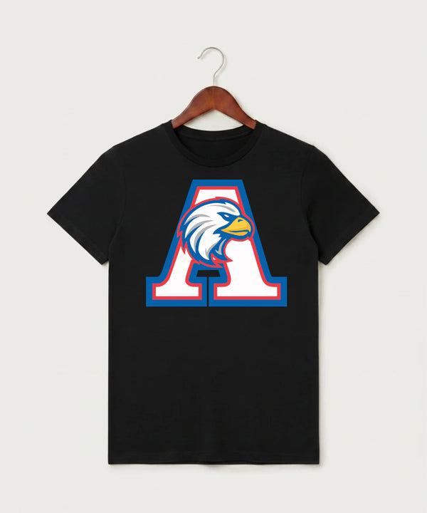 Apollo High School Football (Boys) - Black T-Shirt - Full Front