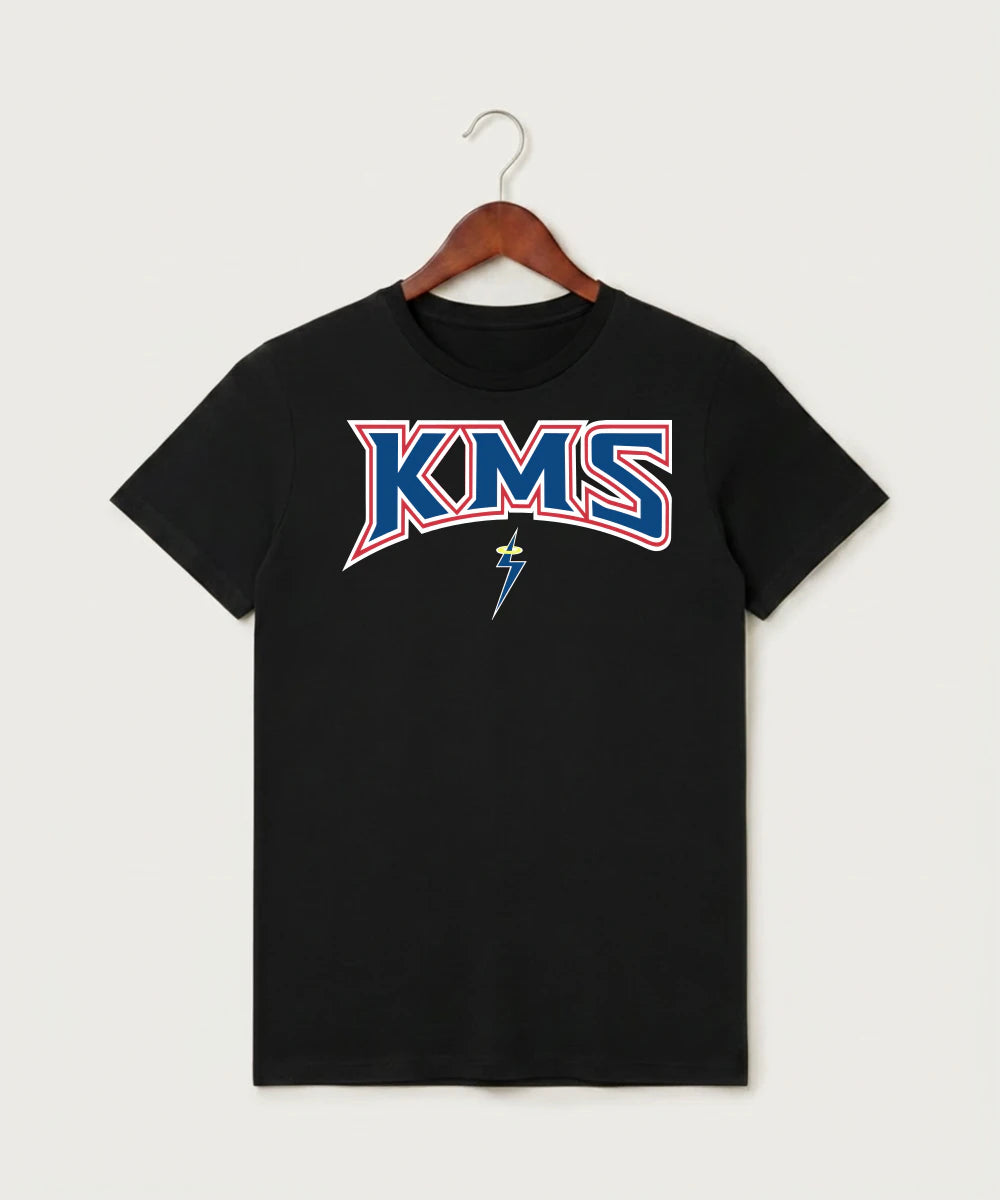 Kerkhoven-Murdock-Sunburg High School Football (Boys) - Black T-Shirt - Full Front