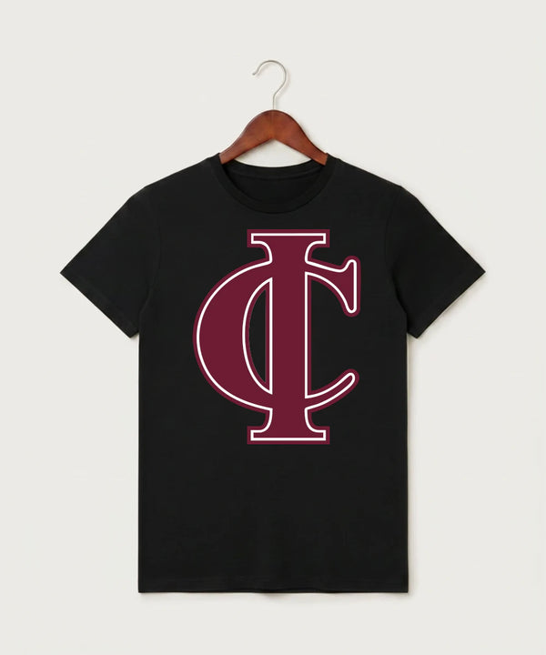 Crosby Ironton High School Football (Boys) - Black T-Shirt - Full Front