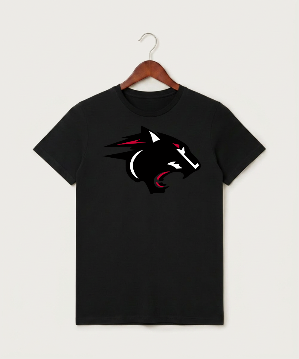 Nrheg Panthers High School Football (Boys) - Black T-Shirt - Full Front
