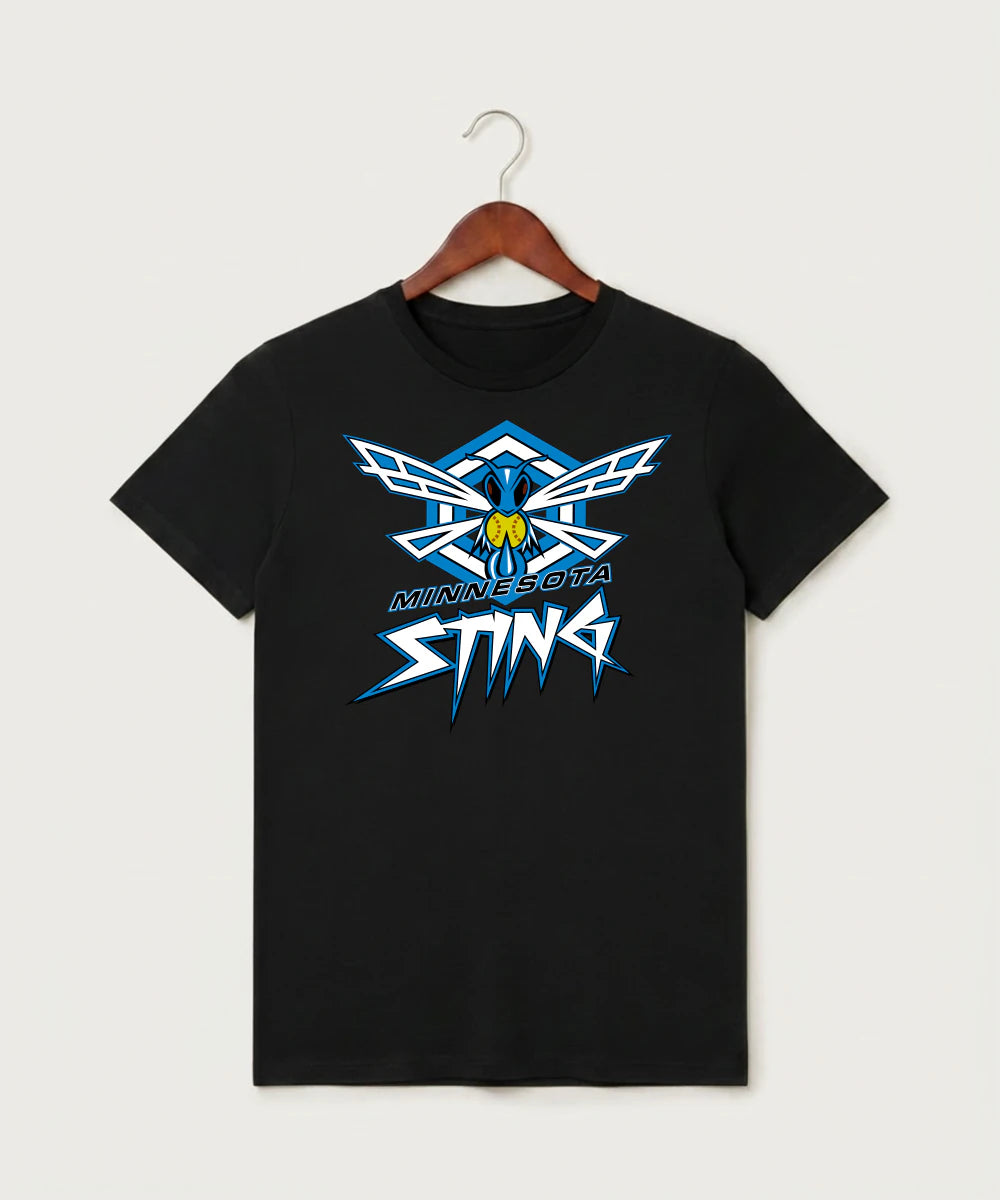 Minnesota Sting Athletics - Black T-Shirt - Full Front