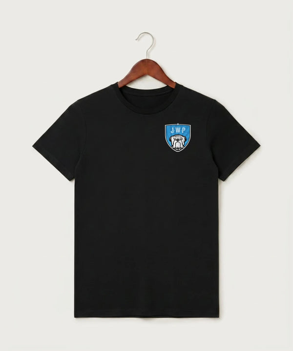 Janesville Waldorf Pemberton Football (Boys) - Black T-Shirt - Left Chest