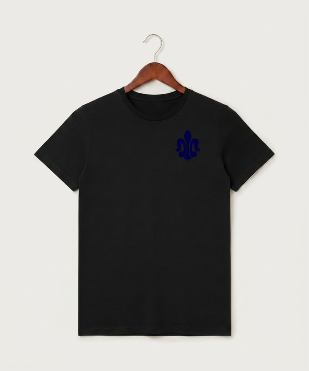 Saint Peter High School Athletics - Black T-Shirt - Left Chest
