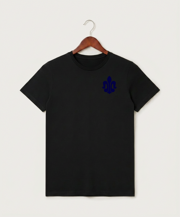 Saint Peter High School Athletics - Black T-Shirt - Left Chest