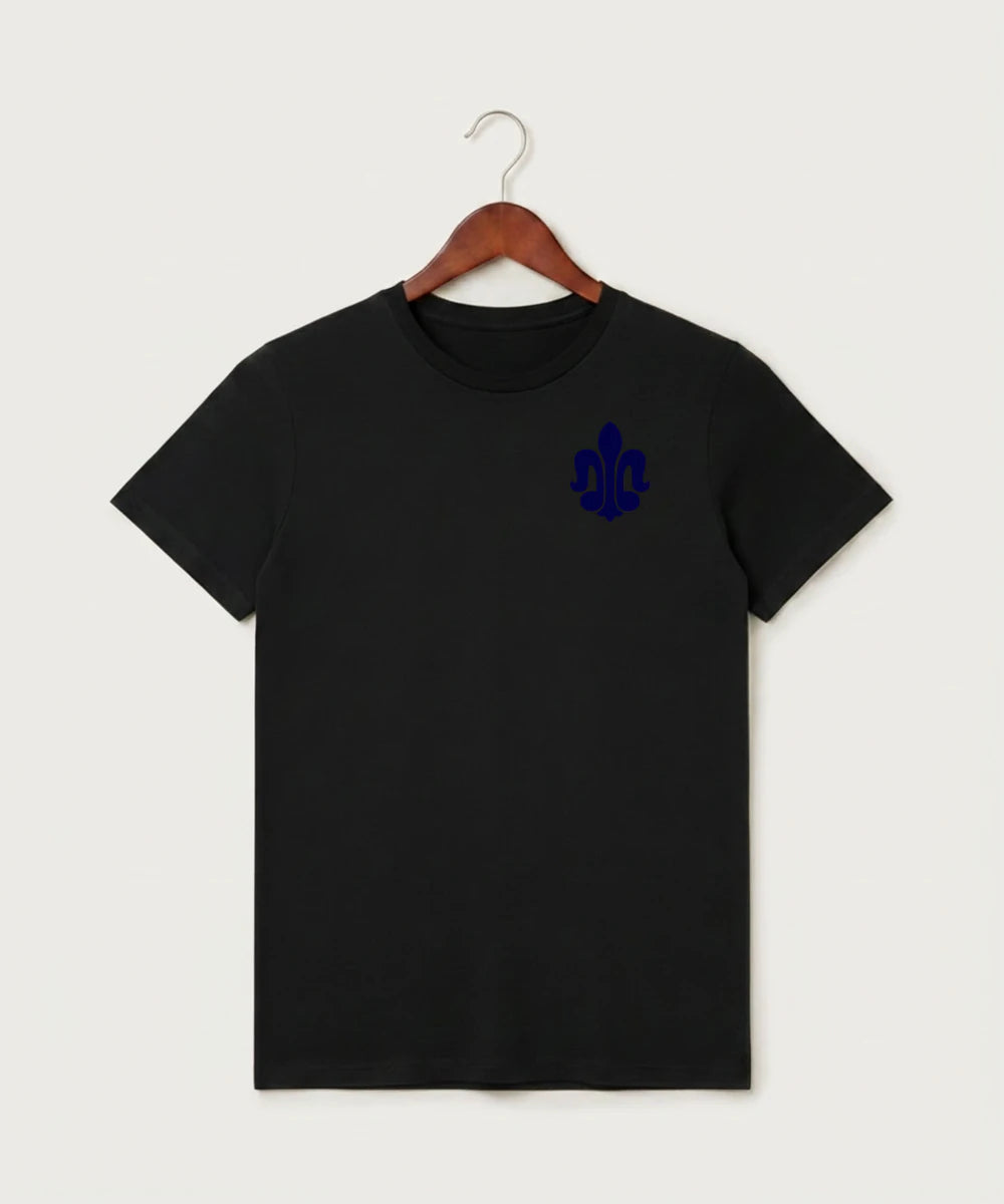 Saint Peter High School Athletics - Black T-Shirt - Left Chest