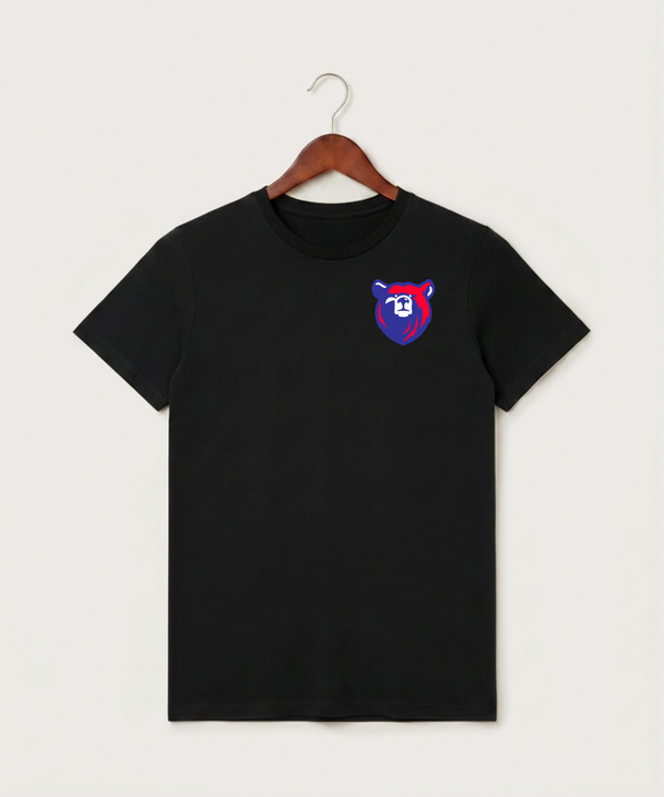 Bertha Hewitt High School Football (Boys) - Black T-Shirt - Left Chest