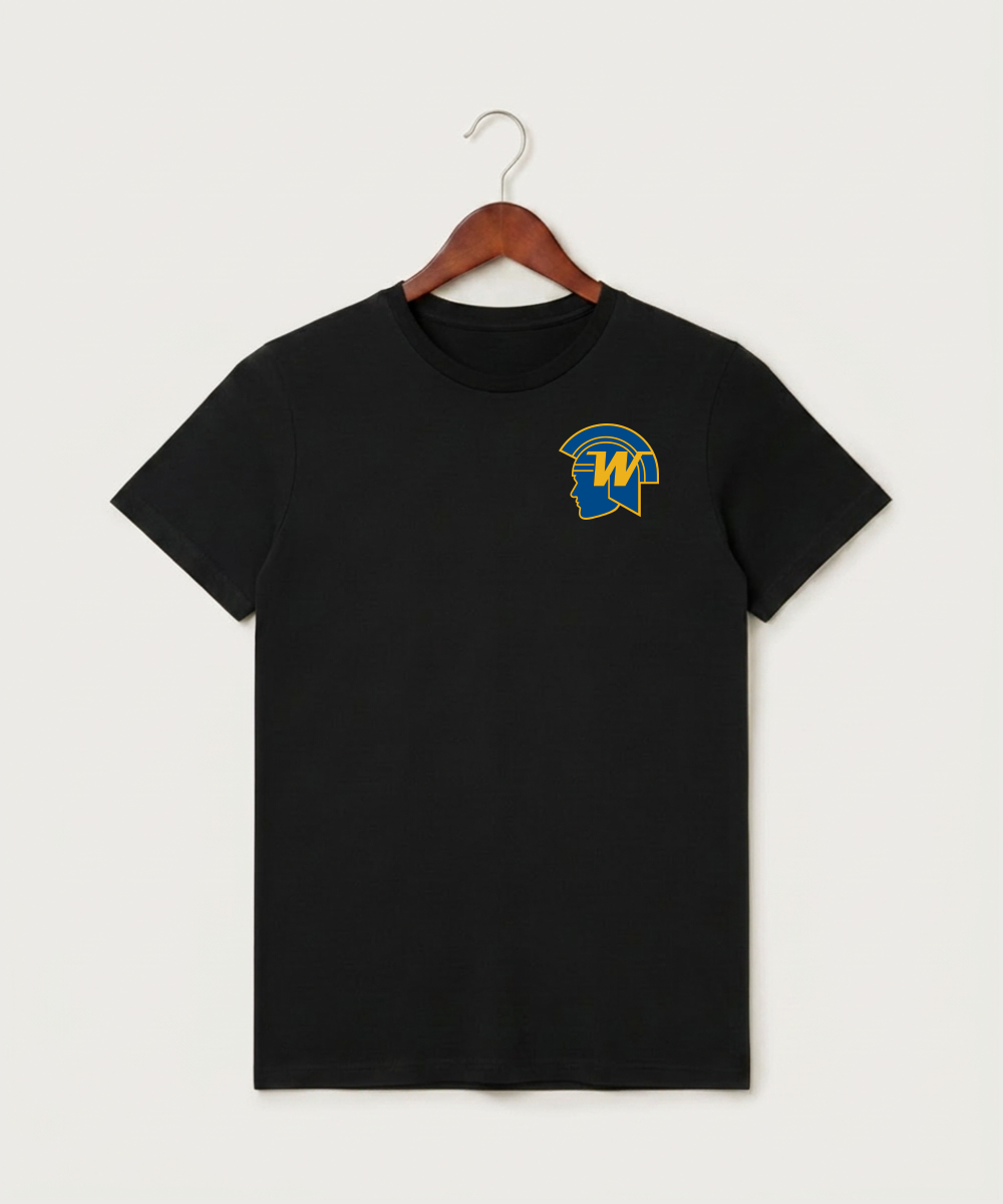 Wayzata High School Football (Boys) - Black T-Shirt - Left Chest