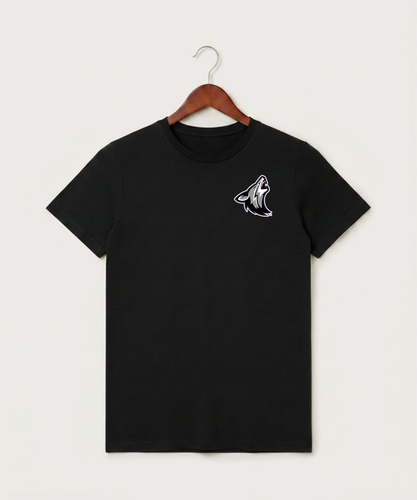 Heron Lake-Okabena High School Football (Boys) - Black T-Shirt - Left Chest