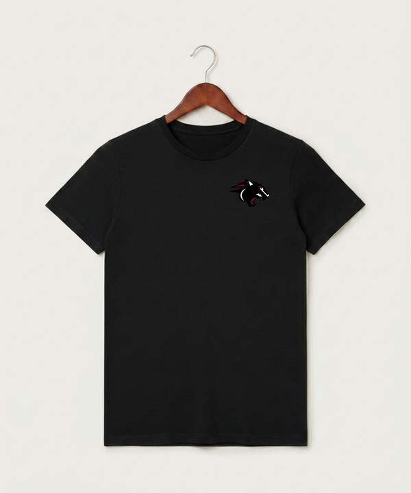 Nrheg Panthers High School Football (Boys) - Black T-Shirt - Left Chest