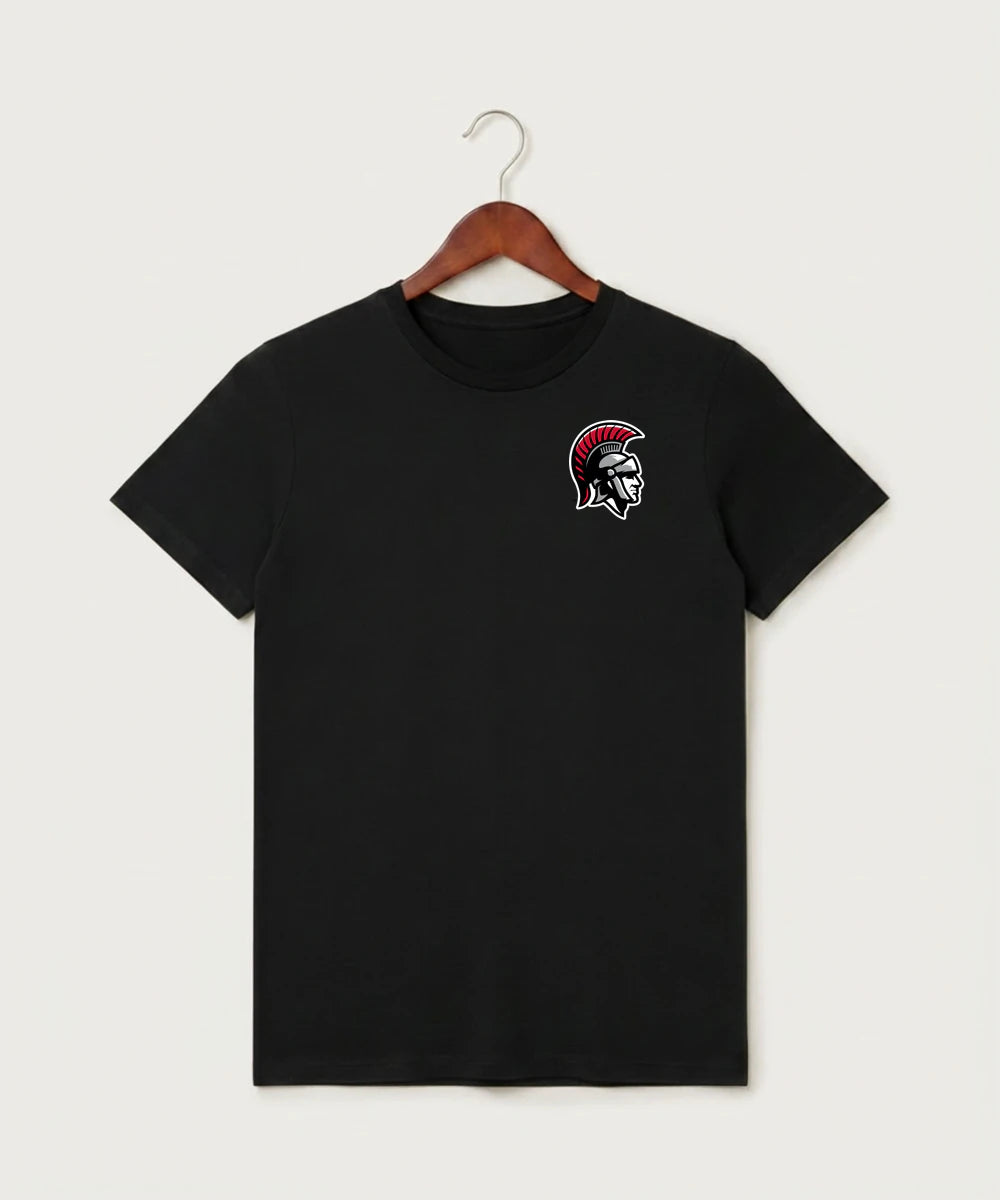 Worthington High School Football (Boys) - Black T-Shirt - Left Chest