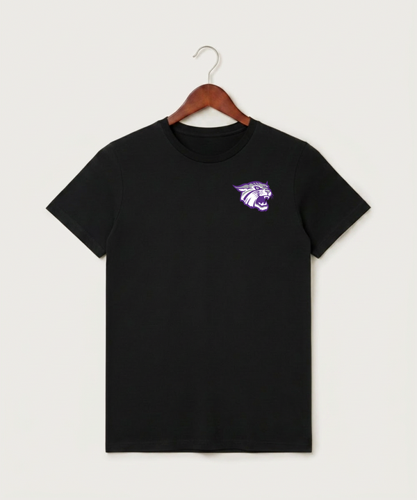 Goodhue High School Volleyball (Girls) - Black T-Shirt - Left Chest