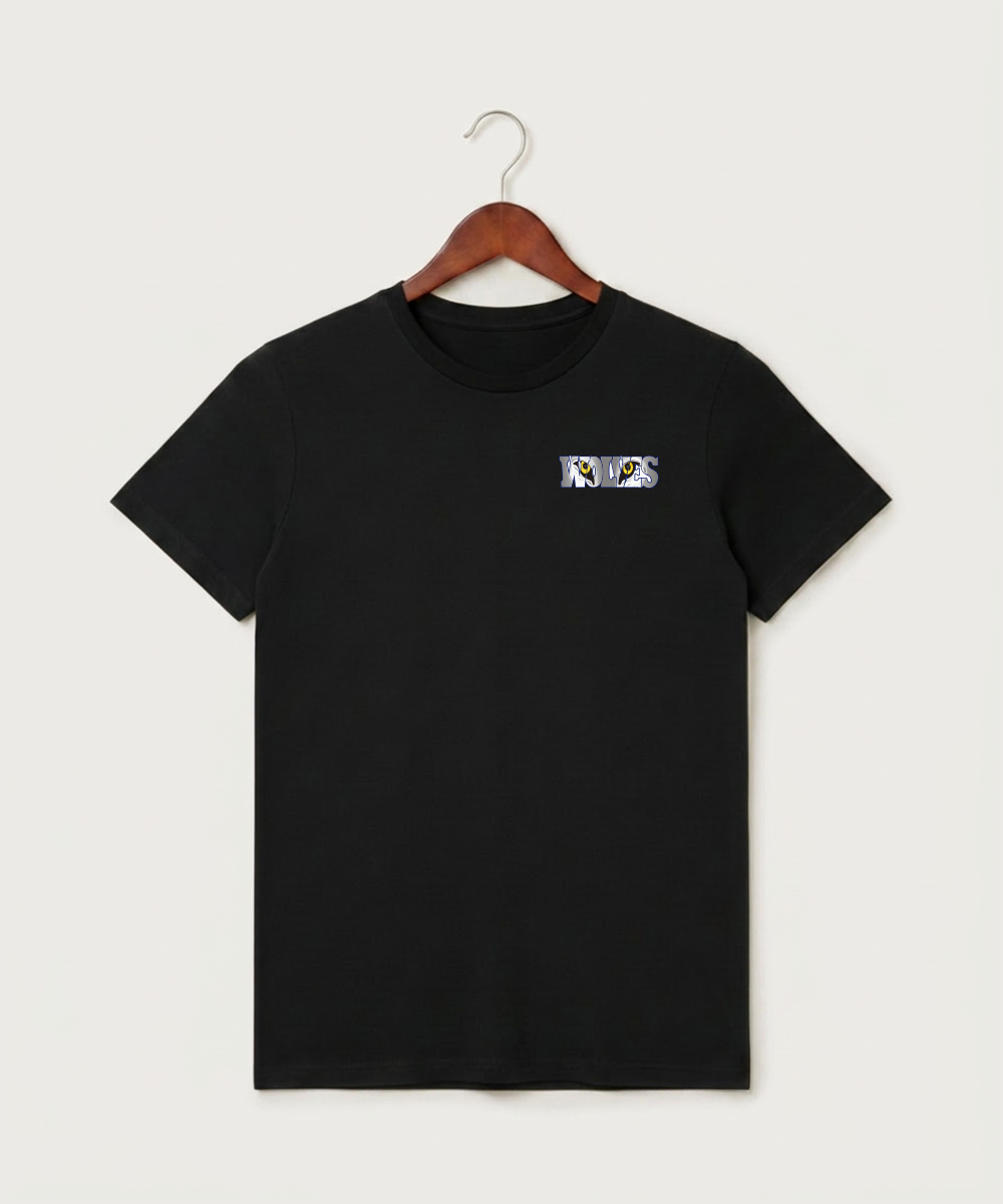 Walker Hackensack Akeley Volleyball (Girls) - Black T-Shirt - Left Chest