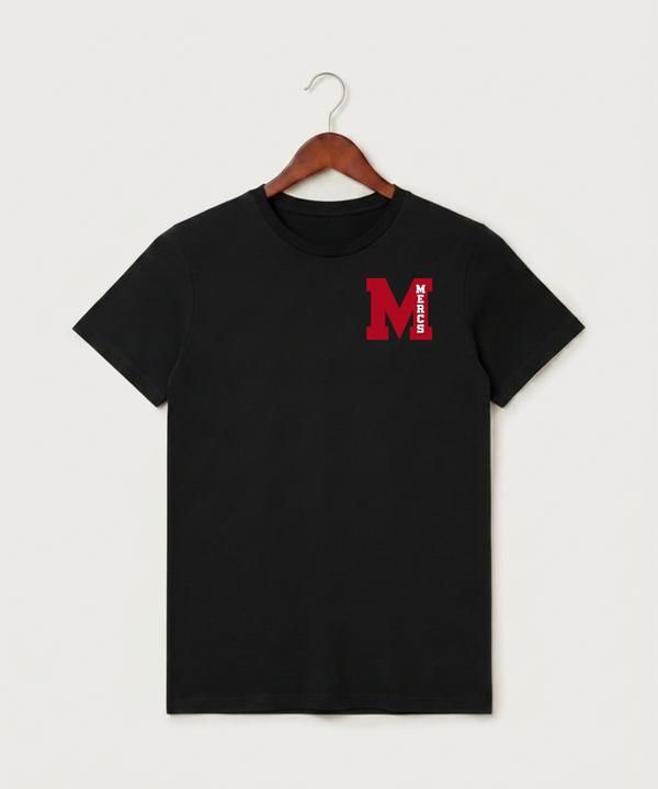 Mcgregor High School Volleyball (Girls) - Black T-Shirt - Left Chest