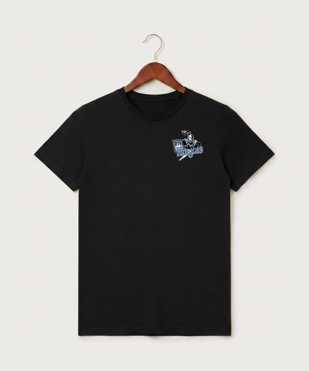 Russell-Tyler-Ruthton High School Football (Boys) - Black T-Shirt - Left Chest