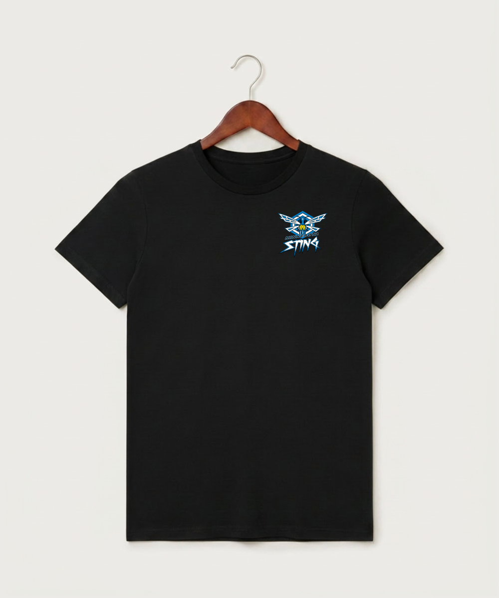 Minnesota Sting Athletics - Black T-Shirt - Left Chest