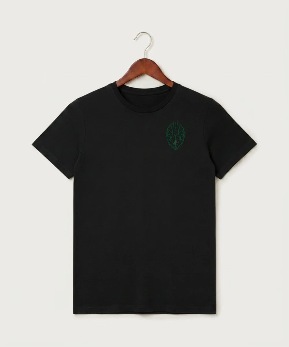 DC Everest High School Football - Black T-Shirt - Left Chest