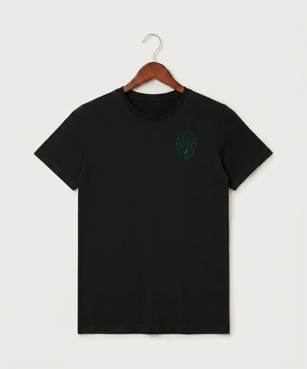 DC Everest High School Football - Black T-Shirt - Left Chest