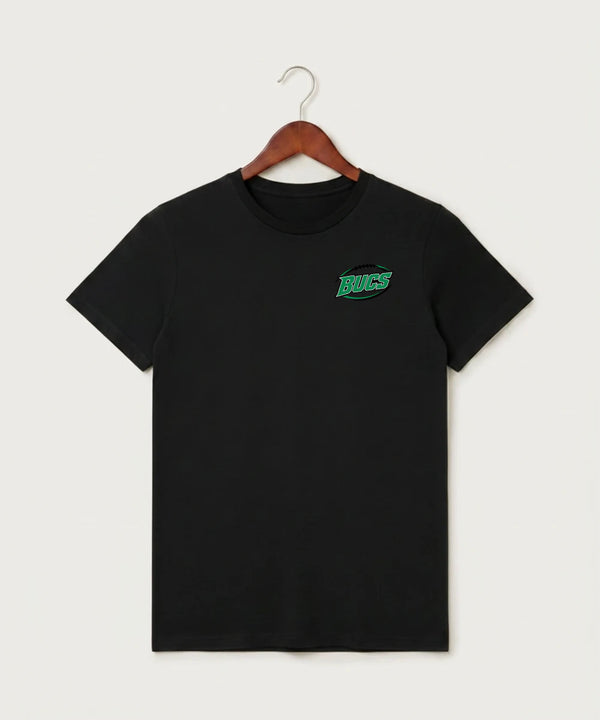 Waterville-Elysian-Morristown High School Football (Boys) - Black T-Shirt - Left Chest
