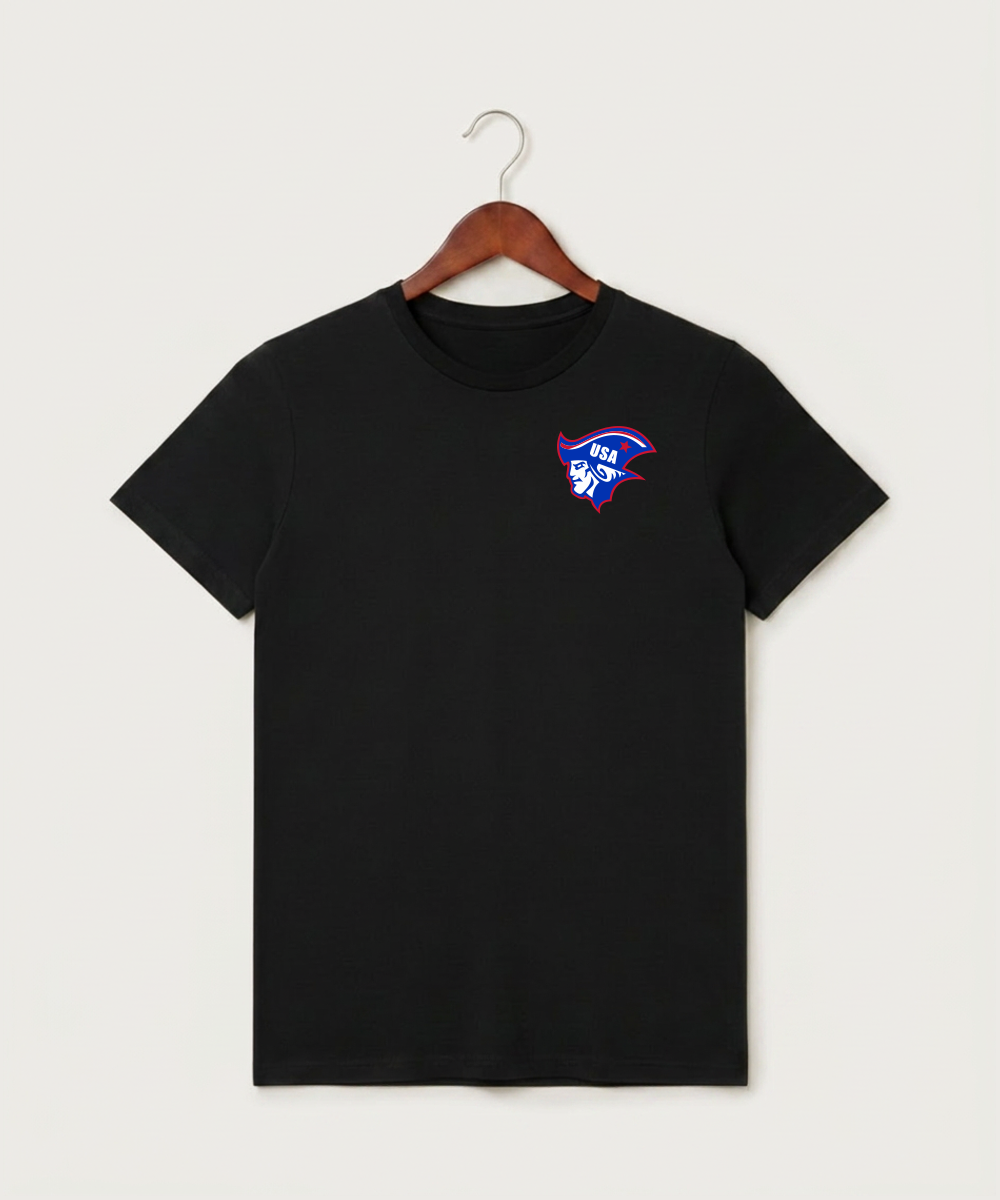 Upsala High School Football (Boys) - Black T-Shirt - Left Chest