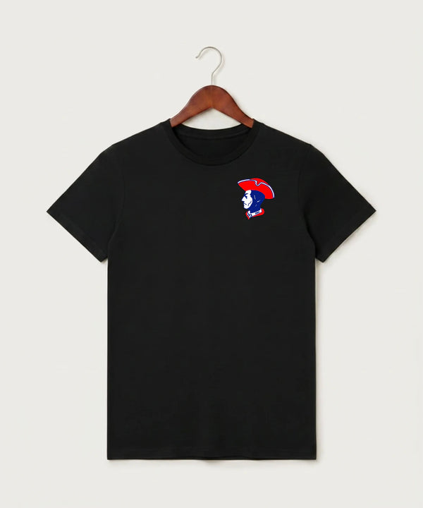 Hills-Beaver Creek High School Volleyball (Girls) - Black T-Shirt - Left Chest