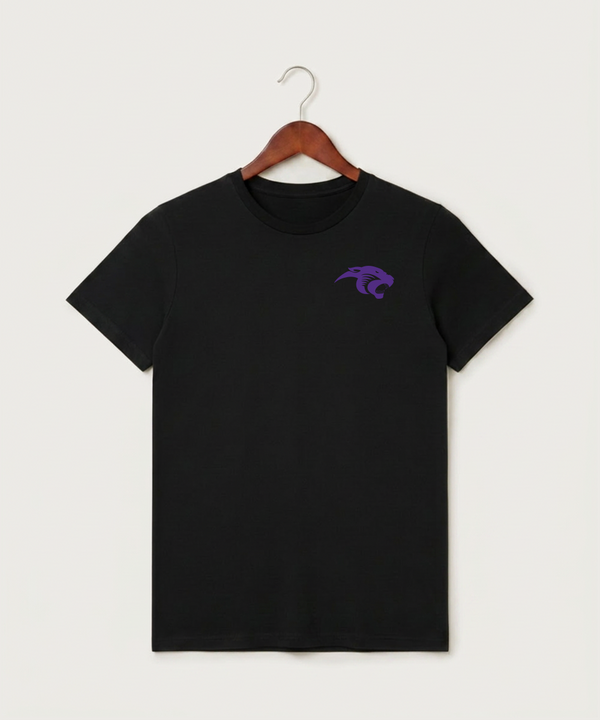 Glencoe Silver Lake High School Athletics - Black T-Shirt - Left Chest