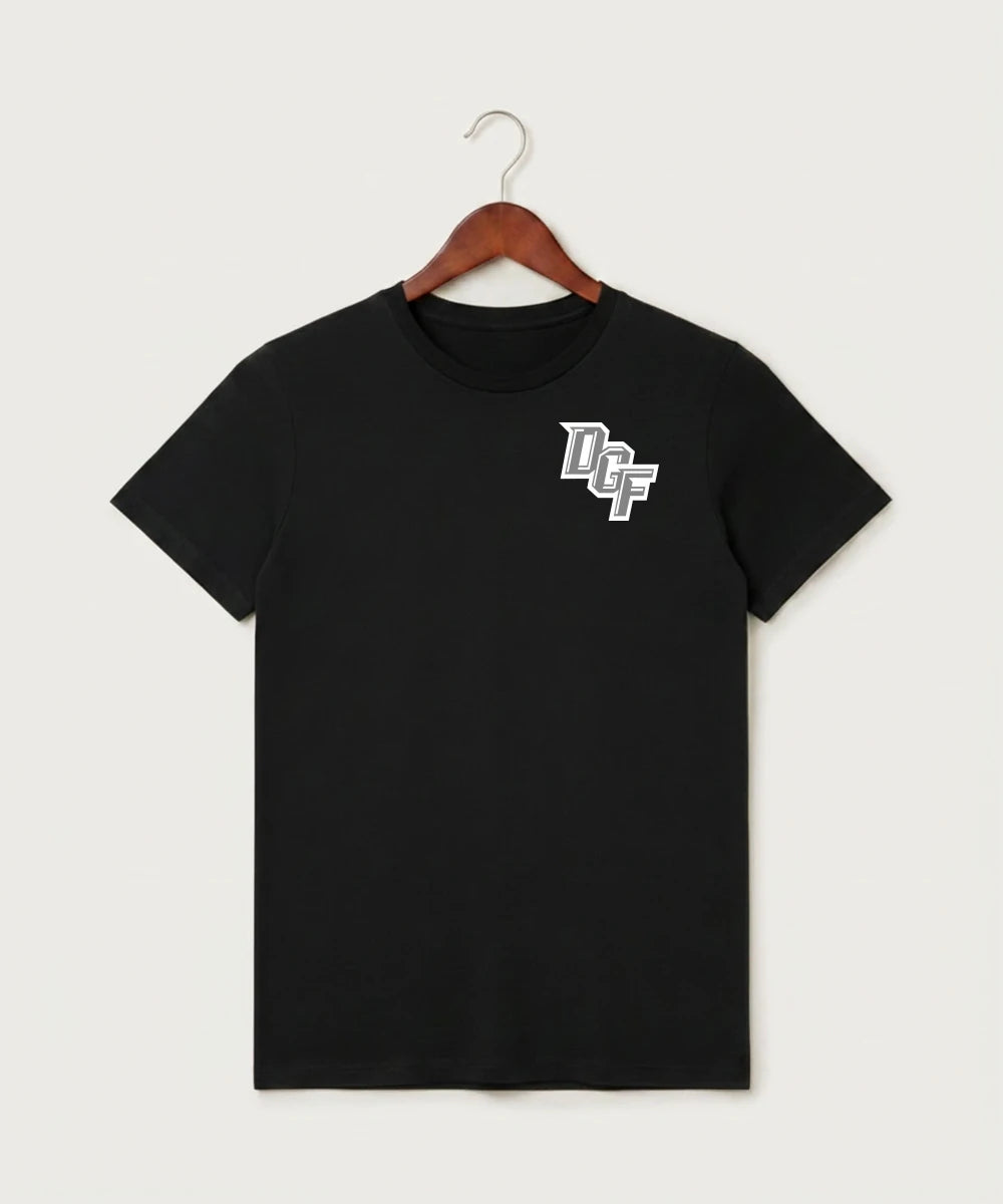 DGF High School Football (Boys) - Black T-Shirt - Left Chest