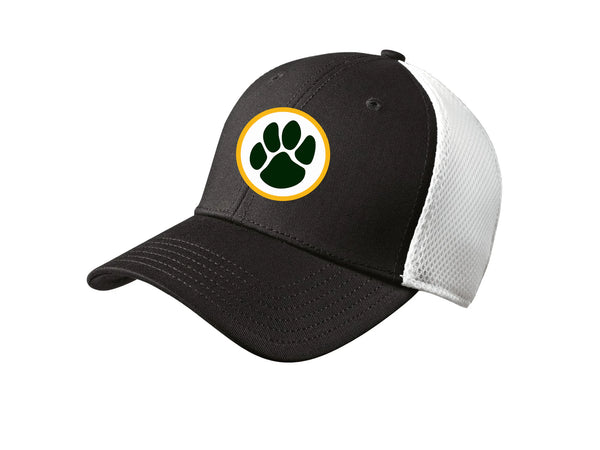 Ashwaubenon High School Football (Boys) - Black/ White New Era - Stretch Mesh Cap. NE1020