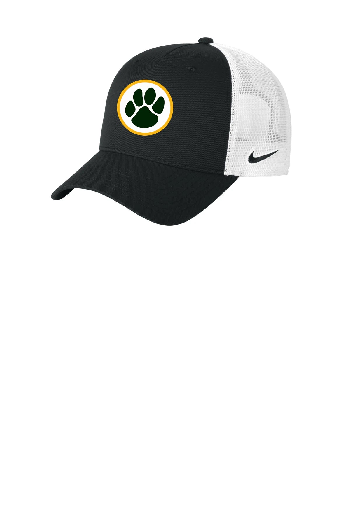 Ashwaubenon High School Football (Boys) - Black/ White Nike Snapback Mesh Trucker Cap NKFN9893