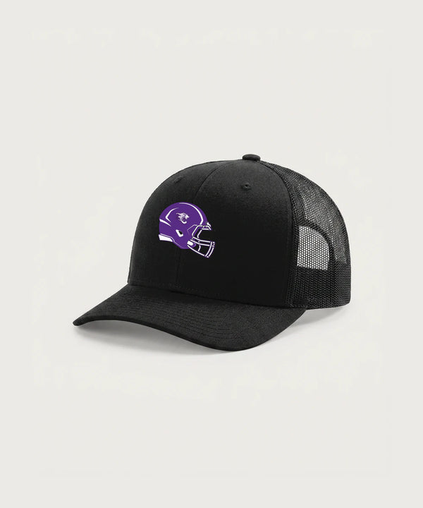 Granada-Huntley-East Chain/Truman Football (Boys) - Black Hat - Full Front
