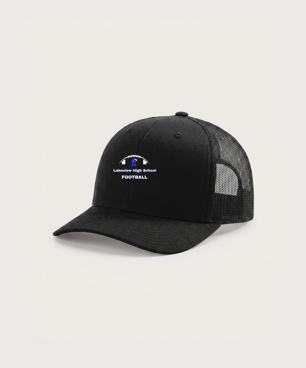 Lakeview High School Football (Boys) - Black Hat - Full Front
