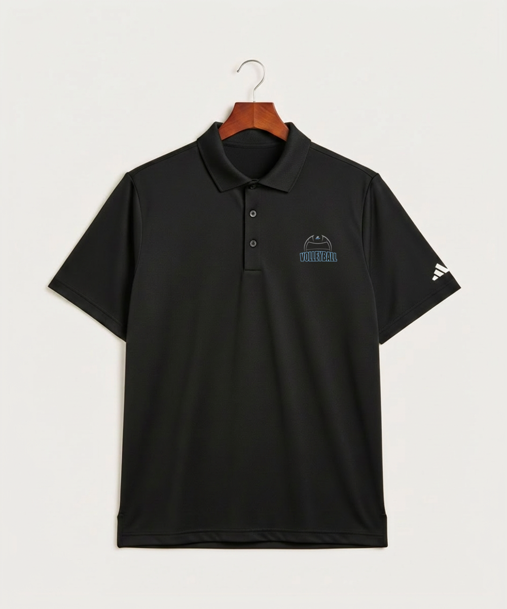 Long Prairie Grey Eagle High School Volleyball (Girls) - Black Polo - Left Chest