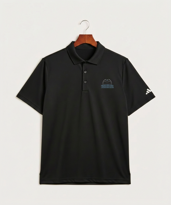 Long Prairie Grey Eagle High School Volleyball (Girls) - Black Polo - Left Chest