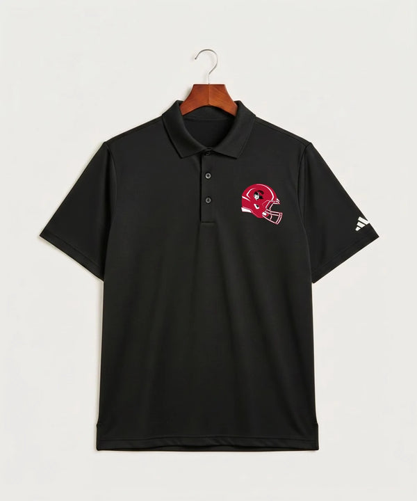 Border West Football (Boys) - Black Polo - Left Chest