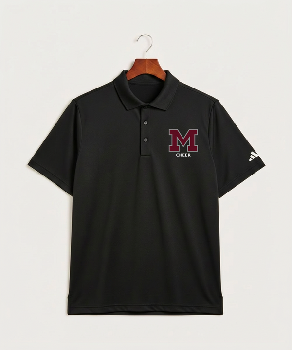 Moline Cheer general - Black Polo - Left Chest