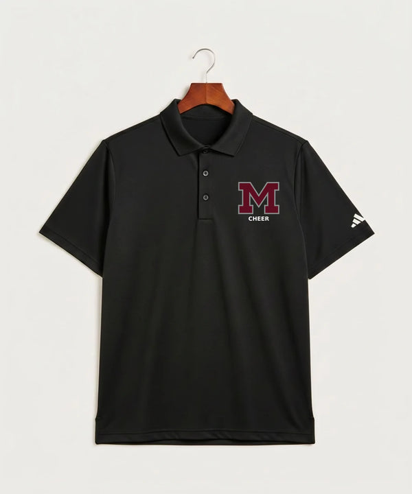 Moline Cheer general - Black Polo - Left Chest