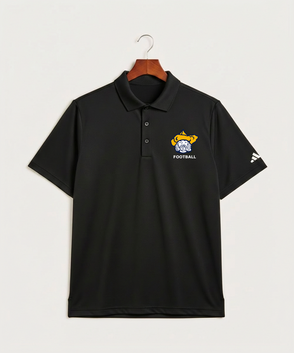 Polo HS Football general - Black Polo - Left Chest