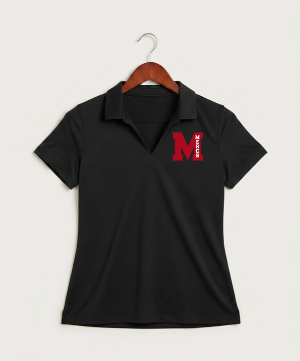 Mcgregor High School Volleyball (Girls) - Black Polo - Left Chest