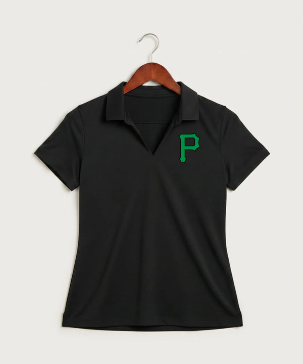 Pipestone Area High School Volleyball (Girls) - Black Polo - Left Chest