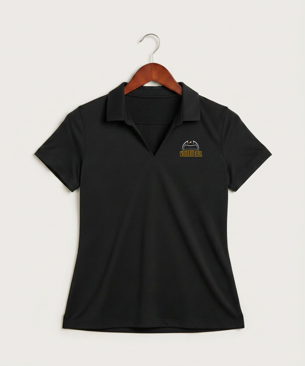 Dover-Eyota High School Volleyball (Girls) - Black Polo - Left Chest