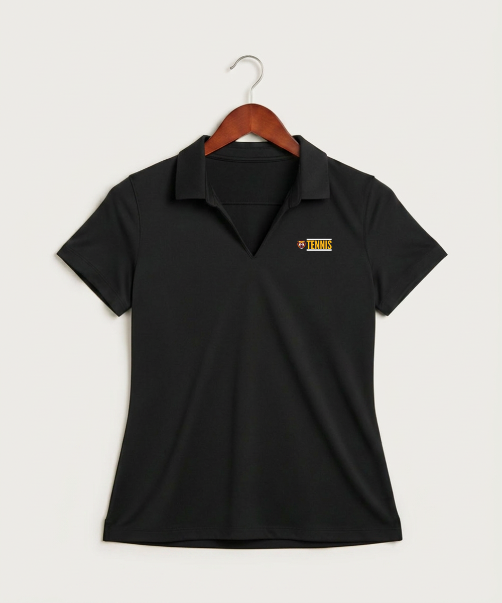 Stewartville High School Tennis (Coed) - Black Polo - Left Chest