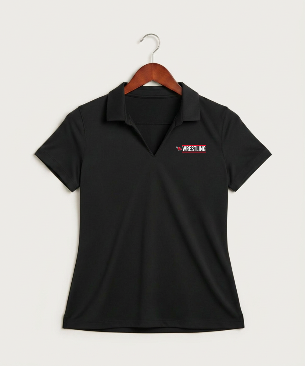 Forreston Wrestling - Black Polo - Left Chest